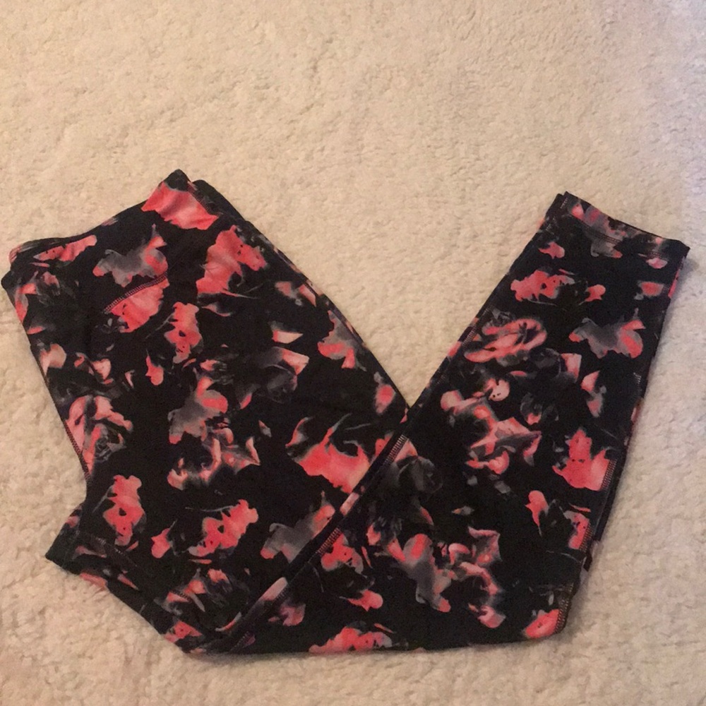 Danskin Fitted Leggings (Pink and Black)